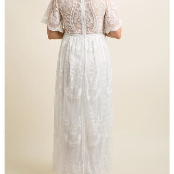 Pink blush maternity dress - Picture 3 of 7